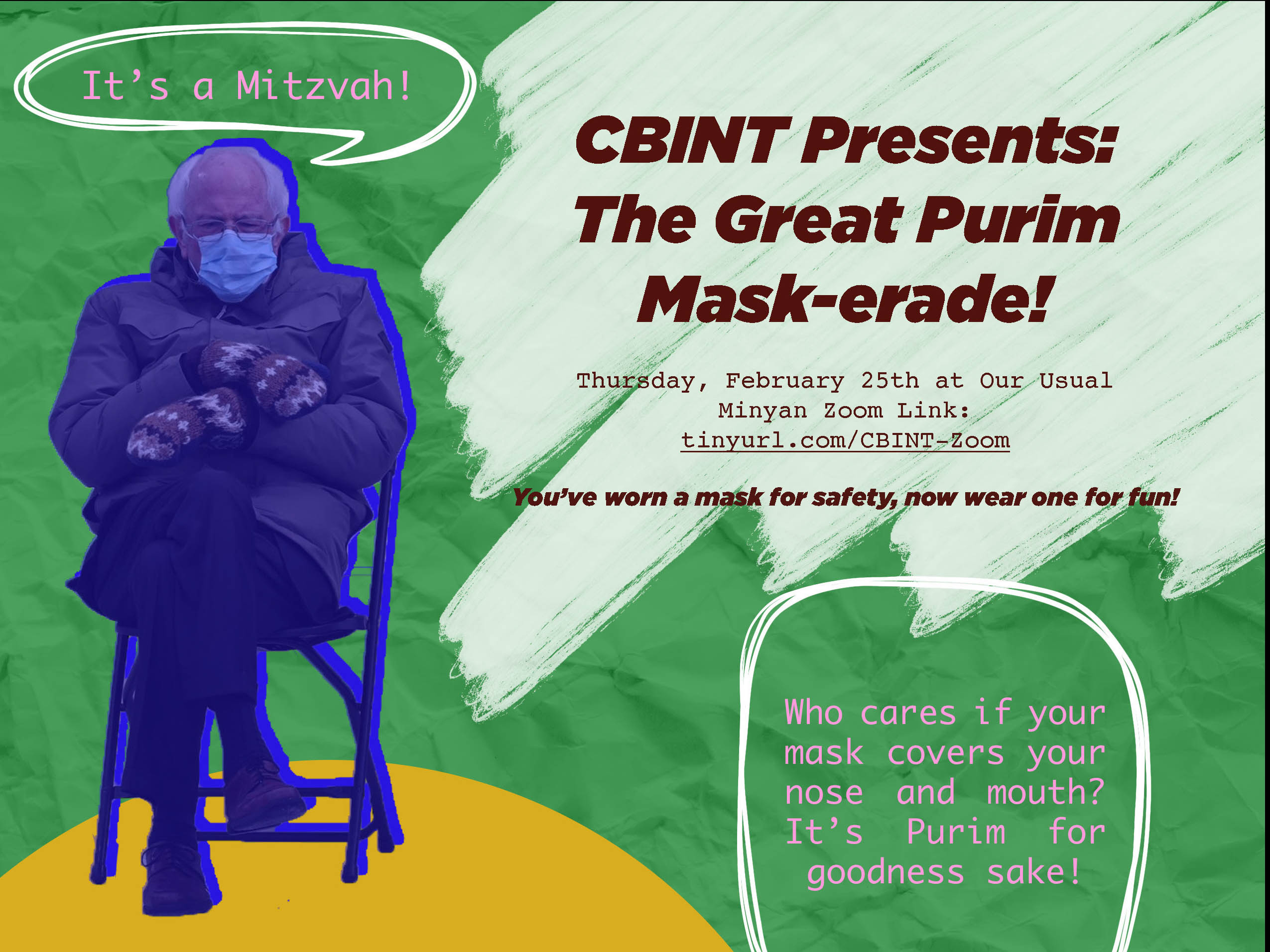 CBINT Presents: The Great Purim Mask-erade!