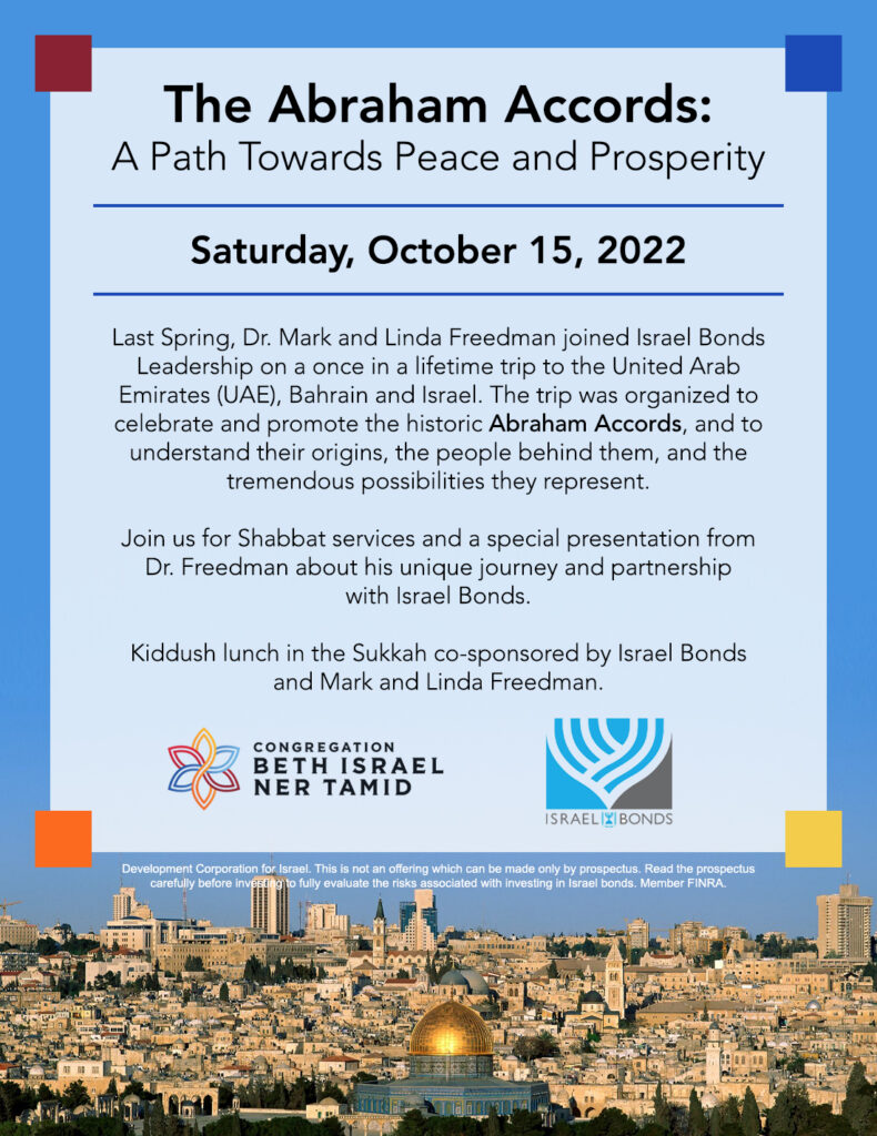 The Abraham Accords A Path Towards Peace & Prosperity Congregation