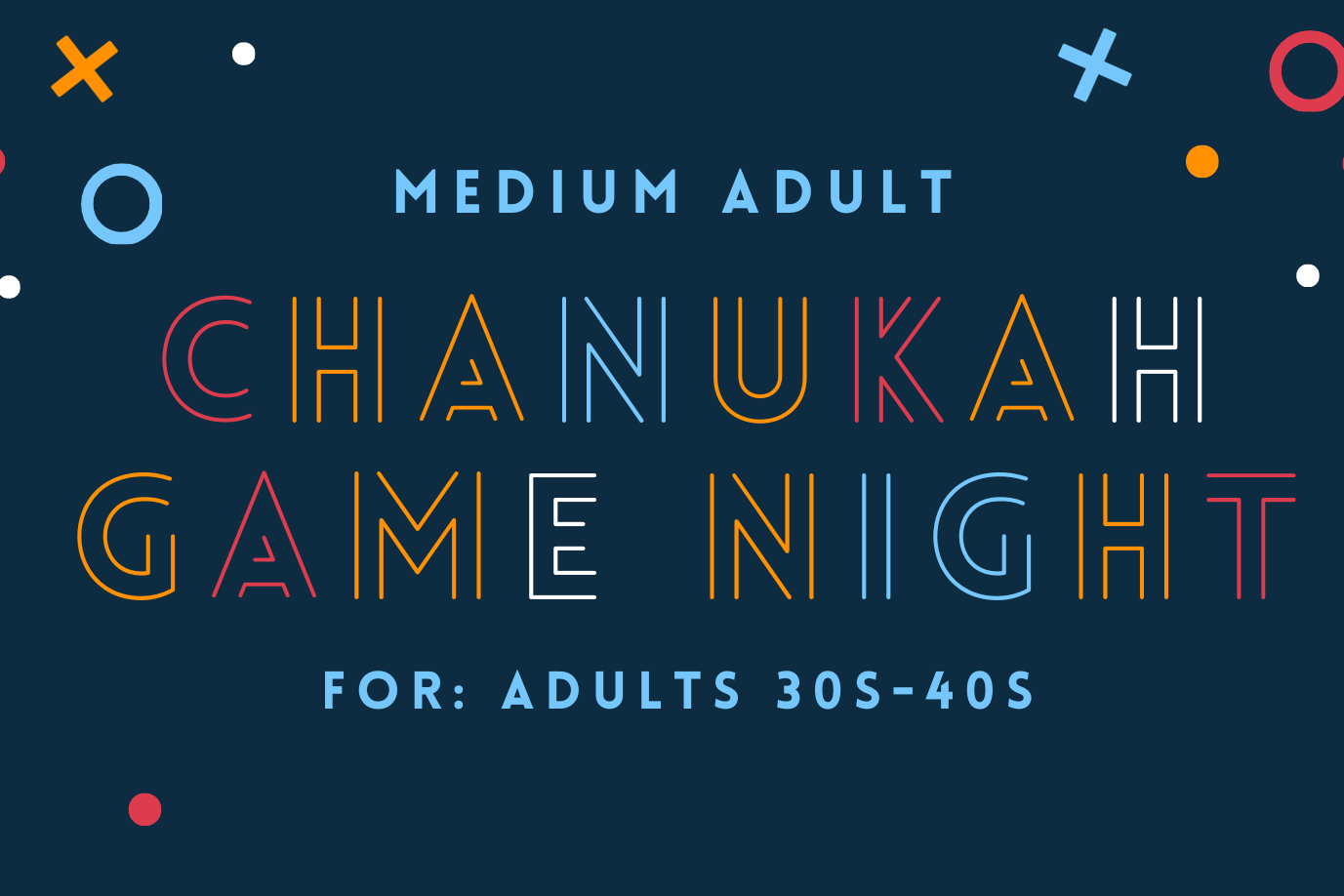 Medium Adult Chanukah Night